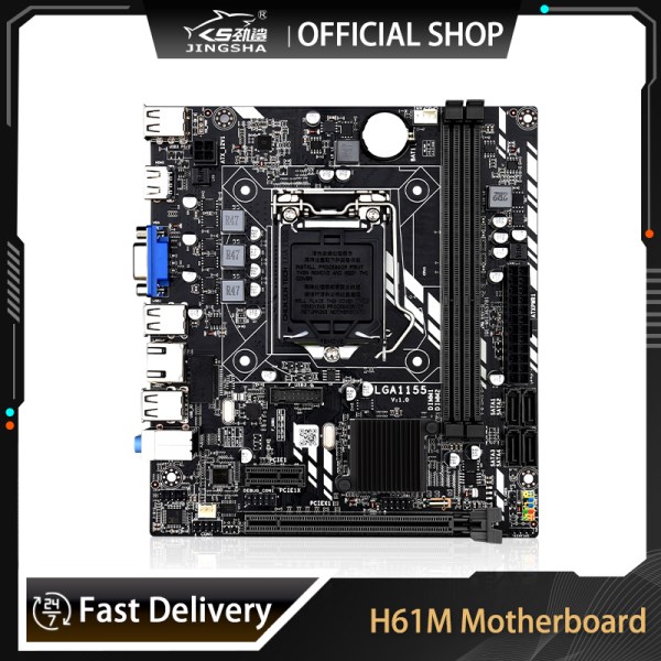 H61M Motherboard For Intel Core i7i5i3 Pentium Celeron LGA1155 DDR3 M-ATX Intel Motherboards H61 Chip HDMI VGA UP TO 16GB