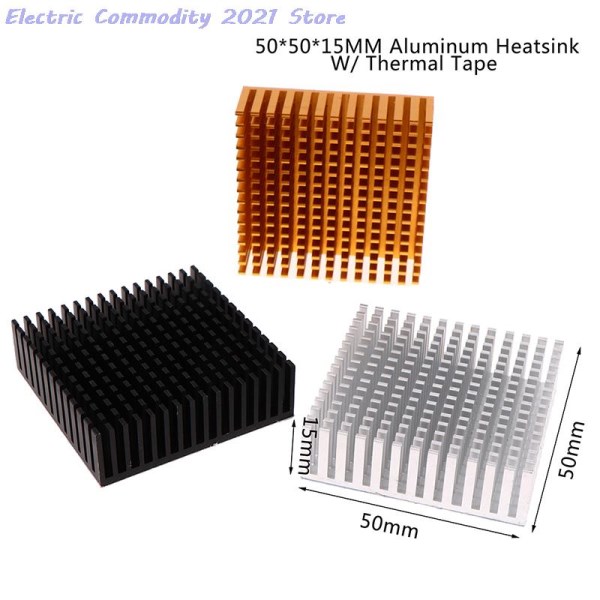 50*50*15MM New Aluminum Heatsink Panel Heat Sink CPU Power IC Chip Cooler Radiator