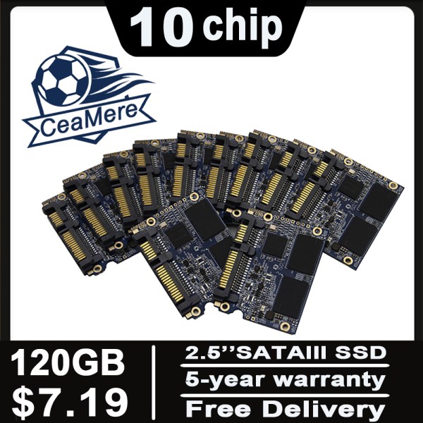 10PCS SSD Hard drive disk chip wholesale Sata 2.5 120GB 128GB 240GB 256GB 480GB 512GB solid state drive disk for laptop desktop