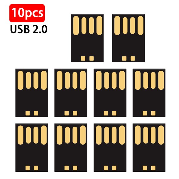 chip stick memory flash 4GB 8GB 16GB 32GB 64GB 128GB USB 2.0 short board U disk semi-finished chip pendrive Factory wholesale