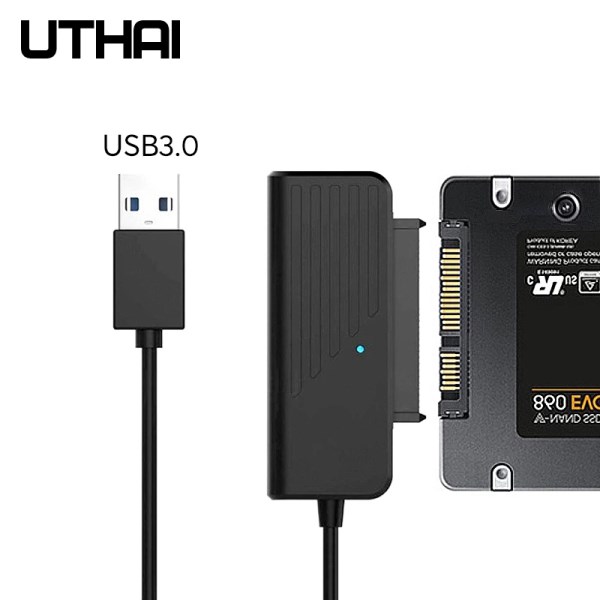 UTHAI T35 HDD Adapter for HD External USB 3.0Type-C to SATA3 Converter Cable for 2.5" SATA HDD SSD 5Gbps JMS578 Chip