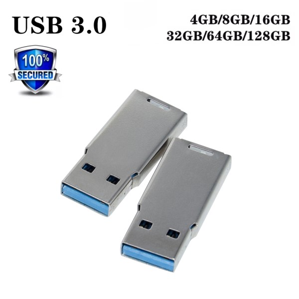 Wholesale Plug and Play USB 3.0 High Speed Memory Flash 8G 16GB 32GB 64GB 128GB 4GB Short U Disk Semi-Finished Chip Pendrive DIY