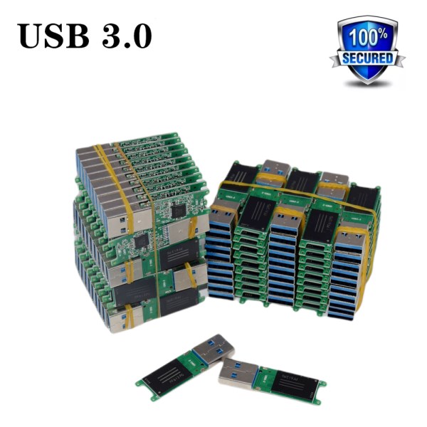 1-100pcs wholesale chip USB 3.0 flash memory 4GB 8GB16GB32GB 64GB 128G USB U disk semi-finished PCB plate pendrive free delivery