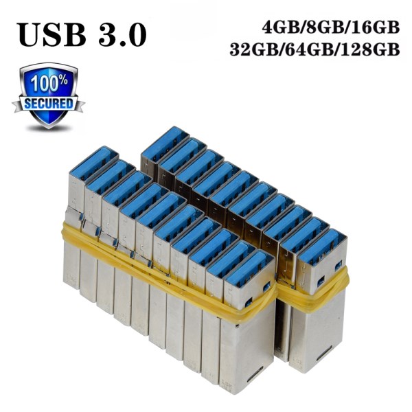 High Speed mini chip 64GB Pendrive 128GB Flash USB Stick 32GB cle usb memory 16GB USB Flash Drive 3.0 8GB 4GB For PC semi-finish