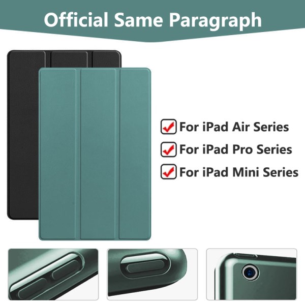 Smart Cover For 2021 New iPad Pro 11 M1 Chip Mini 6 5 Case For Pro 9.7 Air 4 3 2 1 Silicone Cover 10.2 7 8 9 Gen 10.5 10.9 inch