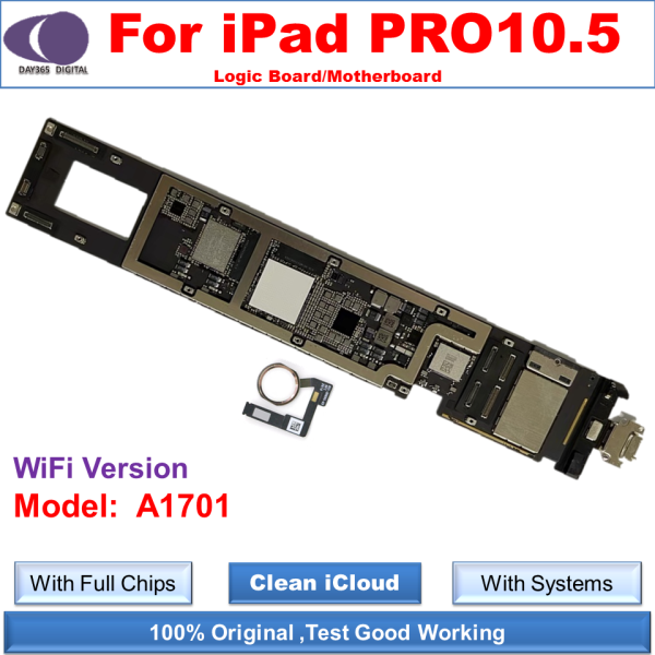 iCloud free Unlocked Motherboard iPad PRO 10.5 Logic Boards for A1701 A1709 WiFi and cellular With iOS systems With Full Chips