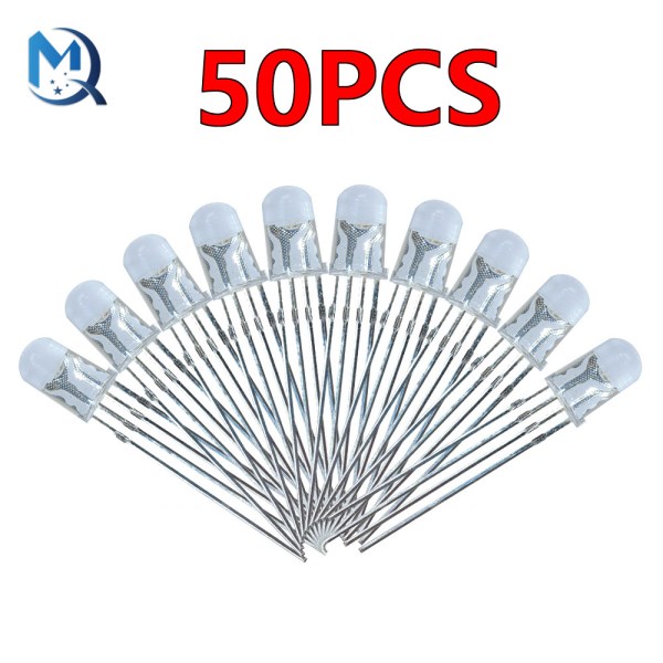 50Pcs Multicolor 4pin 5mm RGB Led Diode Light Lamp Tricolor Round Common Anode LED 5 mm Light Emitting Diode
