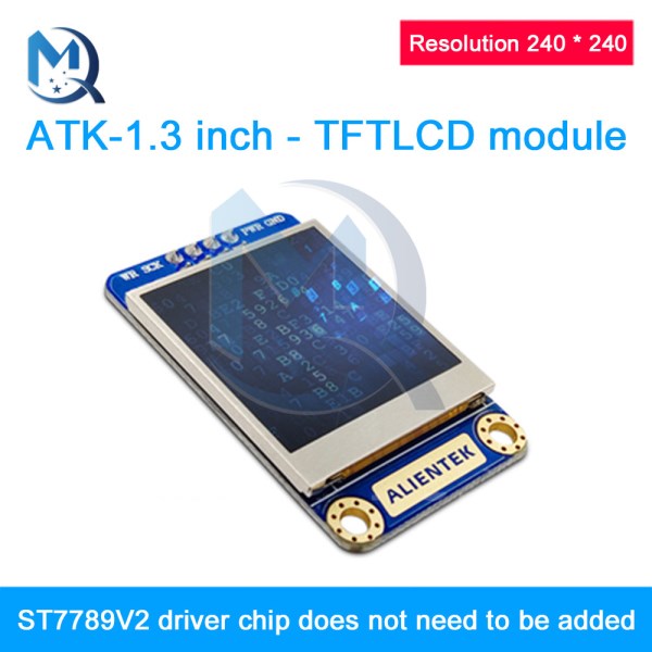 240x240 Resolution 1.3 inch TFT LCD Dislplay Module IPS Screen ST7789V2 Drives Liquid Crystal Pannel with Adapter Board