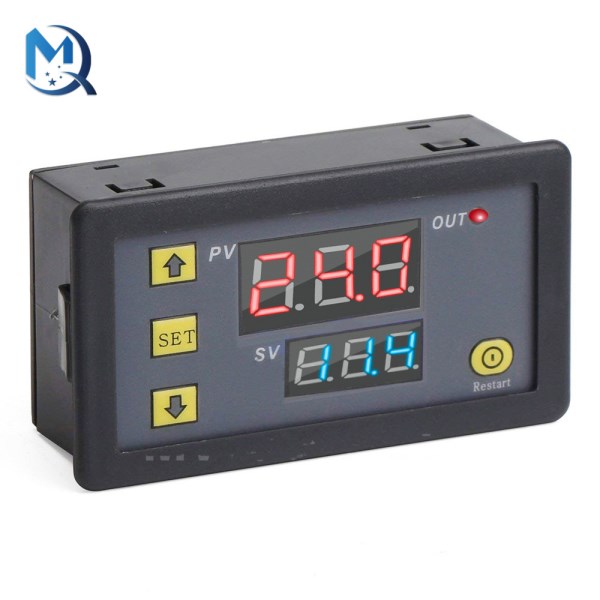 DC 12V AC 110V 220V Digital Cycle Timer Delay Relay Module with LED Dual Time Display Timing Adjustable Power Supply Thermolator