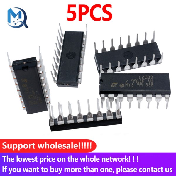 5PCS L293 L293D DIP DIP16 DIP-16 IC Motor Driver Drive Chip PAR PusH Pull 4 Four Channel Module IC Chips