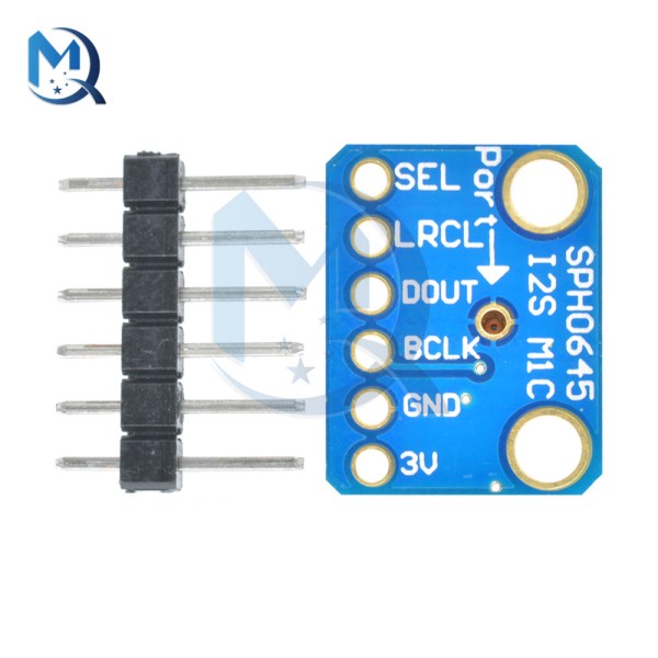 1.6-3.6V SPH0645 I2S MEMS Microphone Output Module 6PIN Breakout Sensor Board For Arduino Raspberry Pi