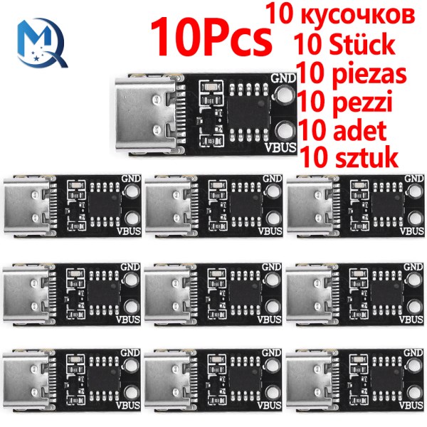 1-10Pcs Type-C PD2.0 PD3.0 9V12V 15V 20V Fast Charge Trigger Polling Detector USB Boost Power Supply Change Module Charger Board