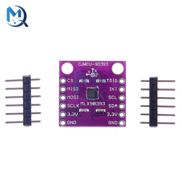 16 bit 2.2V-3V 3D Hall Sensor Module Displacement Angle Rotate MLX90393 CJMCU-90393 Digital 3D Position Sensor Board Contactless