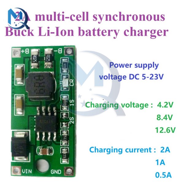 1S 2S 3S Charger Module Cell Buck 18650 Li-Ion Battery Solar Portable Device Charger Module DC 5V-23V