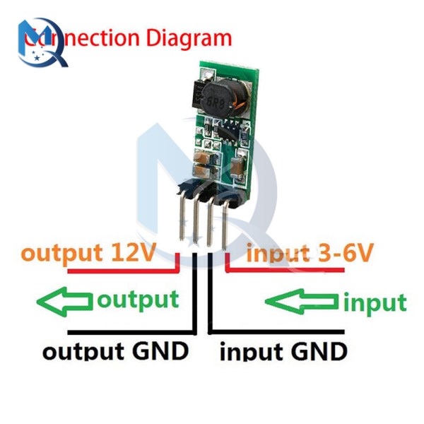 DC-DC Voltage Converter Module 3.33.756V to 12V Step-up Power Supply Regulator Boost Converter for MCU Development Board