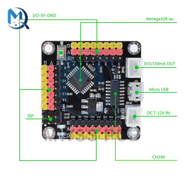 Strong Series CH340 CH340G Micro USB NANO V3.0 Atmega328 Pro Mini Expansion Module Atmega328P Microcontroller Board For Arduino