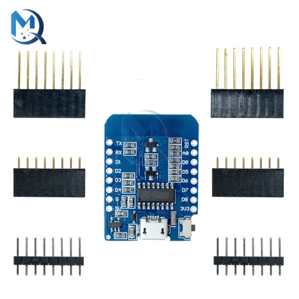 3.3V ESP8266 ESP-12F Micro USB For WeMos D1 MINI ESP8266 ESP-12F WIFI Development Board CH340 for Arduino With Pins
