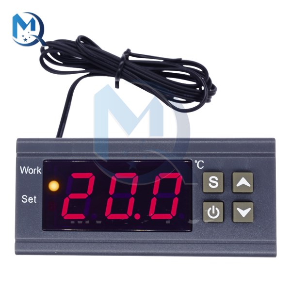 MH1210W Digital Thermostat AC90V-250V DC12V DC24V Temperature Controller Sensor Switch Thermoregulator