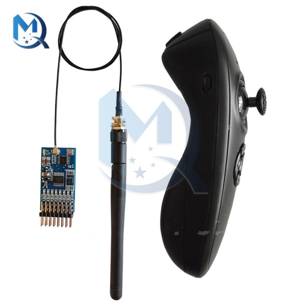 2.4G Eight-Channel One-handed Remote Control Receiver Set with Gyroscope Differential Mixing Control for Remote Control Boats