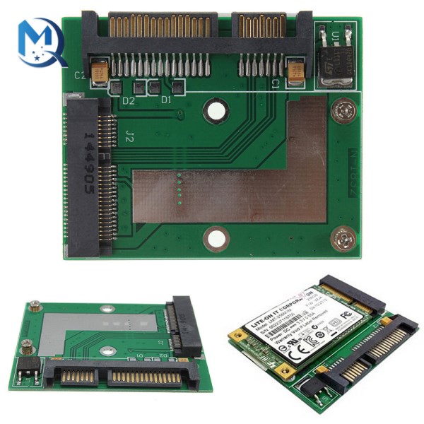 MSATA SSD To 2.5'' SATA gps Adapter Converter Card Module Board Pcie Ssd Mini PCI-e Msata 1.8 SSD to 2.5 IDE inch HDD Hard Drive