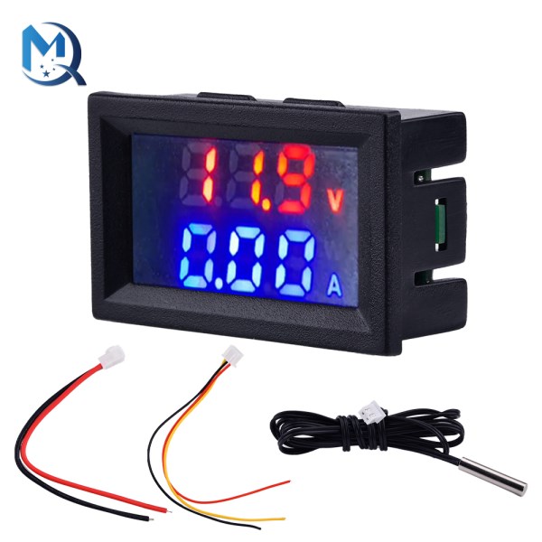 M430 Power Supply DC4-30V Voltage Current Power Temperature Table 10A Red Blue Measurement Range 0-100V Ntc Sensing Wire