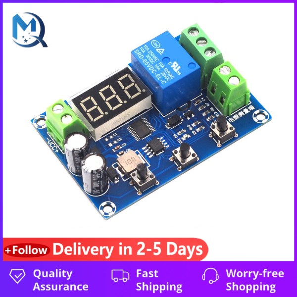 Relay Module Switch Trigger Time Delay XH-M608 Battery Charging And Discharging Module Voltmeter Undervoltage Overvoltage Protec