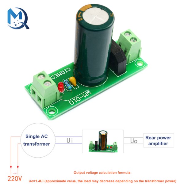 50V 4700uf Power Amplifier Rectifier Filter Power Supply Board Single Power Rectifier AC to DC Power Module 6A
