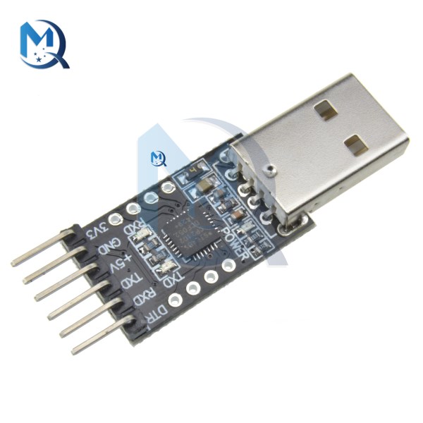 3.3V 5V Dual Power Output 6Pin CP2102 Module USB 2.0 to TTL USB Transceiver Power-on Reset Circuit with Self-Recovery Fuse
