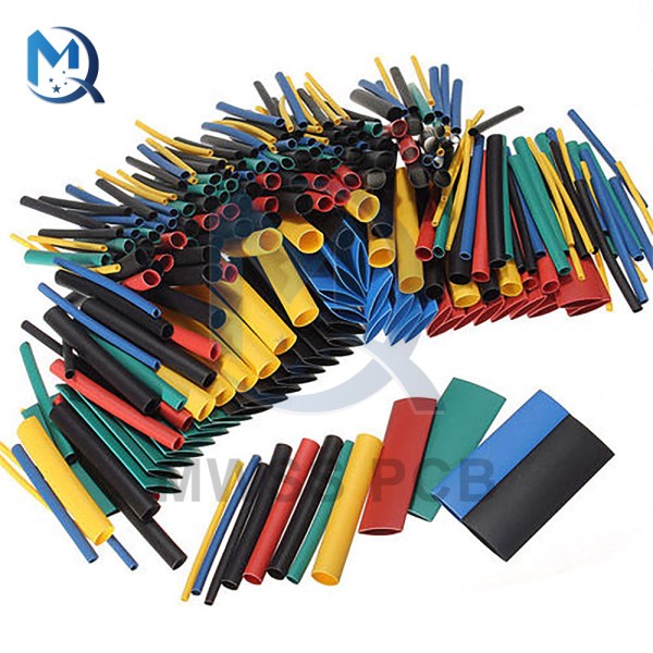 530Pcs Heat Shrink Tube Kits Shrinking Assorted Polyolefin Insulation For Wire Sleeving Cable 8 Sizes Mixed Color Car Electronic
