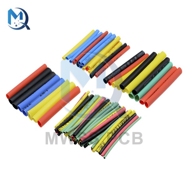 328Pcs Polyolefin Heat Shrink Tube Car Electrical Cable Kits Insulation Tubing Sleeve For Wrap Wire Assorted 8 Sizes Mixed Color