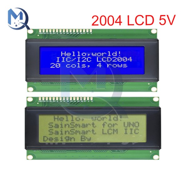 5V 2004 LCD Digital Display Module HD44780 LCD Controller Board Blue Yellow Backlight LCD Screen Module for Arduino