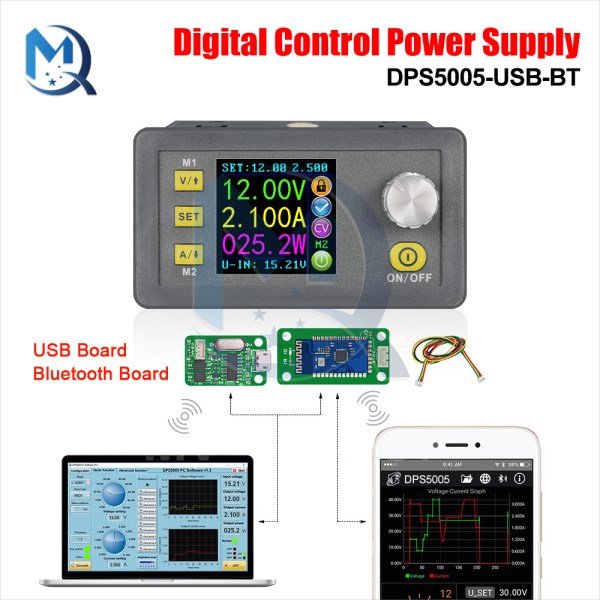 DPS5005 Digital Control Adjustable Digital Control Color Screen DC Buck Regulator Power Supply