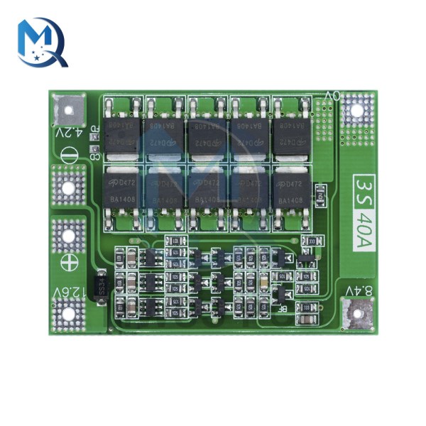 3S 40A BMS 12.6V 13.6V 18650 Li-ion Lithium Battery Protection Board Charger Charging For Drill Current Motor Enhanced Version