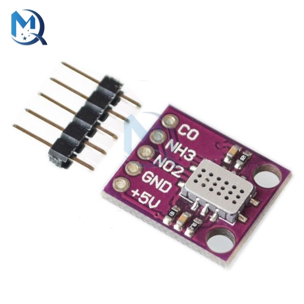 Gas Sensor MICS-6814 Carbon Monoxide CO VOC NO2 NH3 Nitrogen Oxygen Air Quality Detection Numerical Sensor Module for Arduino