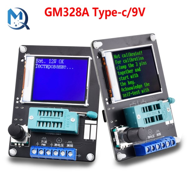 GM328A Transistor Tester Diode Capacitance ESR Voltage Frequency Meter PWM Square Wave Signal Generator Soldering