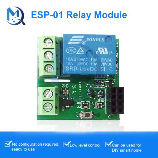 DC5V ESP8266 ESP-01 ESP-01S WIFI Control Relay Module Separate Backplane Low Level Control for DIY Smart Homes Relay Board