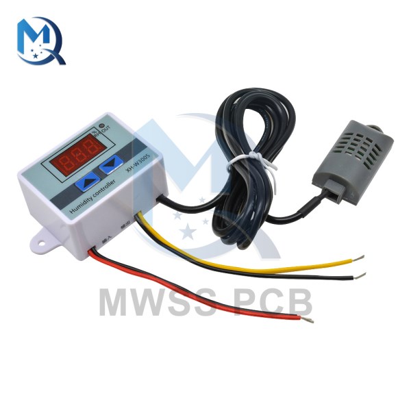 XH-W3005 W3005 LED Digital Humidity Controller 12V 24V 220V Hygrometer Control regulator Switch Hygrostat With Humidity Sensor