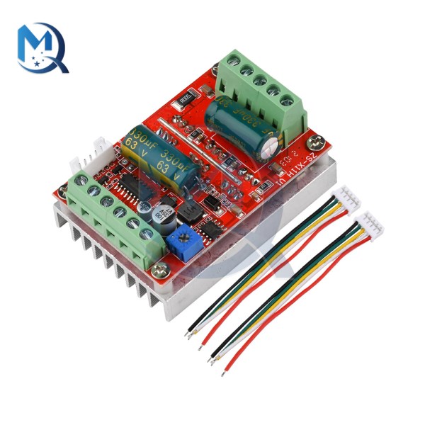 DC 6-60V 400W BLDC Three Phase DC Brushless Driver DC PWM Hall Motor Controller Motor Drive Board With ForwardReverseBrake