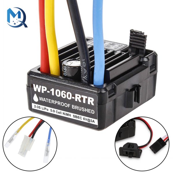 WP-1060-RTR 60A Brushed Electronic Speed Controller ESC For 1:10 RC HSP Car Waterproof RC Car Axial scx10