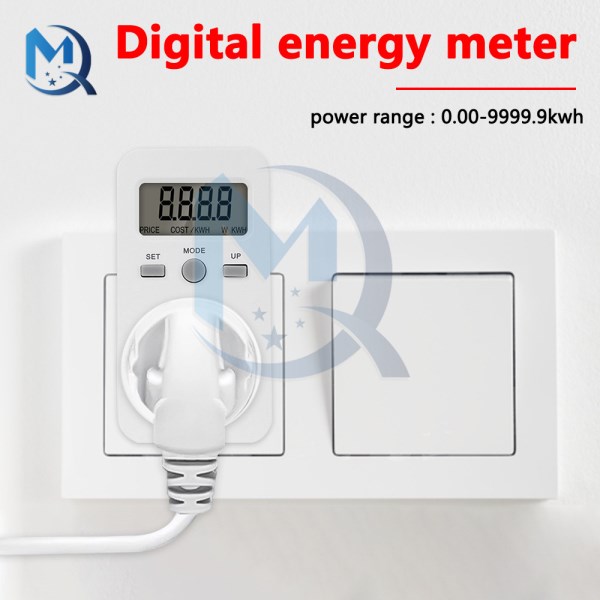 LCD Digital Voltage Wattmeter 120V 230V AC Power Meter Socket Power Monitor Smart Billing Socket Wattage Electricity Meter