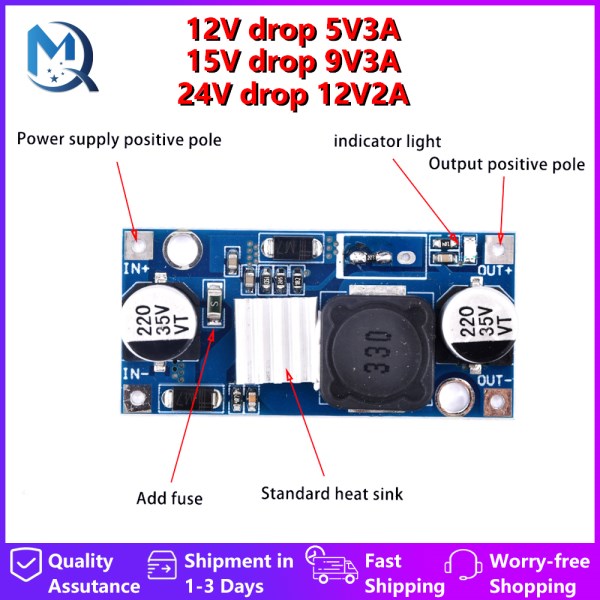 High Quality Original LM2596 DC-DC Input 7V-32V Output 1V-30V Adjustable Step-down Regulator Module LM2596S DC Voltage Board