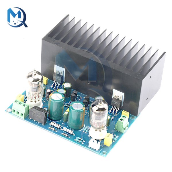 AC12-18V 2-Channel Stereo 6J1 Tube LM1875 Power Amplifier HIFI Vacuum Tube Short Circuit Protection Amplifier Gallstone Board