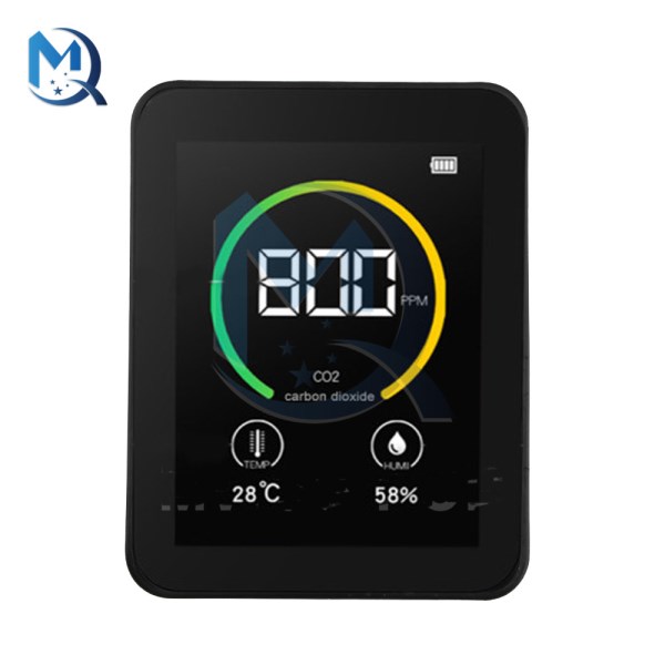TFT Color Screen Digital Intelligent Carbon Dioxide Temperature and Humidity Detector Indoor CO2 Sensor CO2 Meter Air Detector