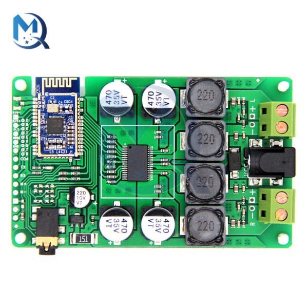 2x30W20W Bluetooth Power Amplifier Board Support AUX Input High-quality 8-26V Power Supply Amplifier Board with Terminal Block