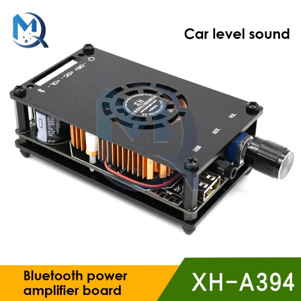 DC12V XH-A394 Digital Bluetooth Power Amplifier 50W+50W AUX U Disk Power Speaker Amplifier High-Definition Sound