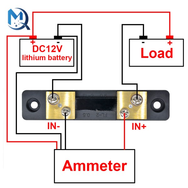 External Shunt FL-2 50A 75mV Current Meter Shunt Resister for Digital Voltmeter Ammeter Wattmeter Meter