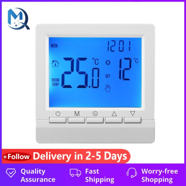 Digital Gas Boiler Thermostat 3A Weekly Programmable Room Temperature Controller Wholesale