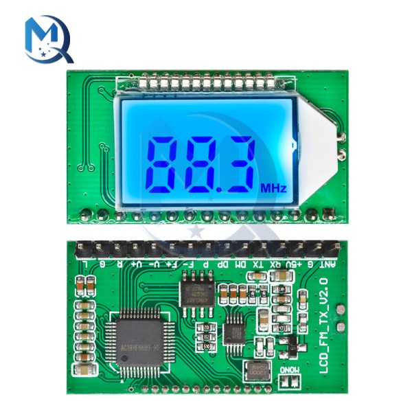 Digital Stereo FM Radio TransmitterReceiver Module 87-108MHz Frequency Modulation Auto Storage Digital Noise Reduction DC 3-5V