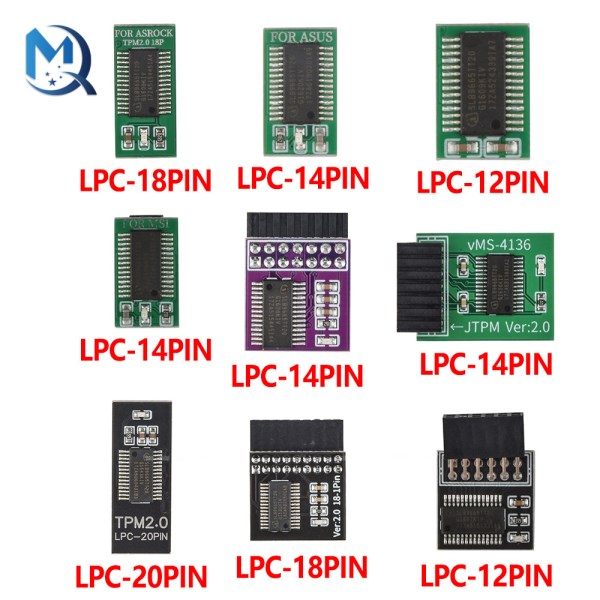 Tpm Module 12 14 18 20 Pin LPC For ASUS MSI GIGABYTE ASRock Encryption Security Module Remote Card TPM 2.0 Module Board