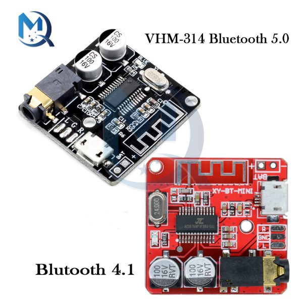 VHM-314 Bluetooth Audio Receiver Board 3W BT 4.1 5.0 Micro USB Audio Decoder Board MP3 Car Speaker Lossless Stereo Music Module